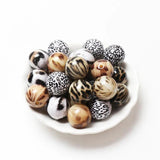 Mixed 20mm Acrylic Beads Round Loose Spaced Beads DIY Crafts