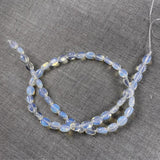 50 Pcs Natural Stone Bead Egg Shape Beads 6x8x4mm