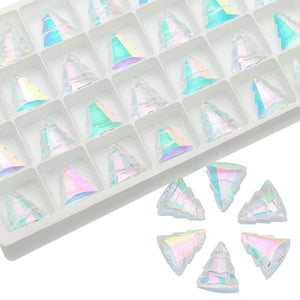 10Pcs 13x16mm Austrian Crystal Glass Beads Pendants for DIY Charms Jewelry