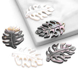 1pc Big Size Shell Leaf Beads Natural Sea Shell Charms For DIY Jewelry