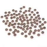 100pcs 6x2mm Vintage Metal Charm Beads Spacer for DIY Bracelet Necklace