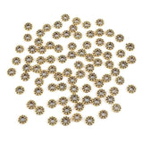 100pcs 6x2mm Vintage Metal Charm Beads Spacer for DIY Bracelet Necklace