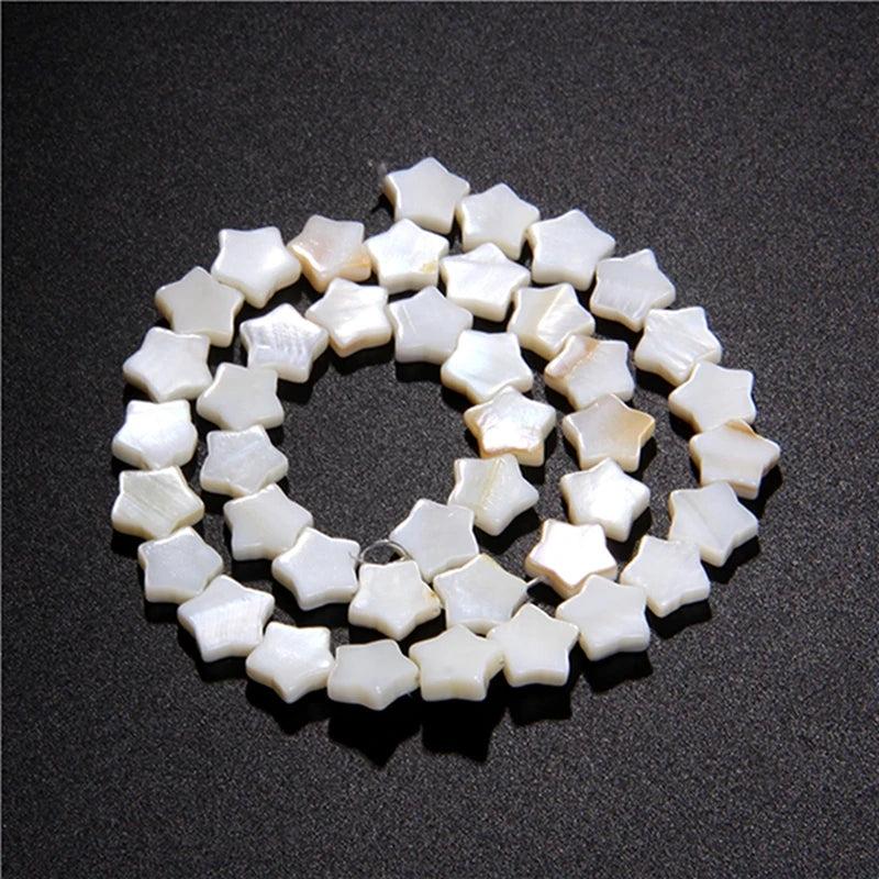 5-star Mother of Pearl Shell Beads for Jewelry Making DIY