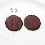 6pcs Vintage Wood Charms DIY Jewelry Pendants Earring Keychain Accessory
