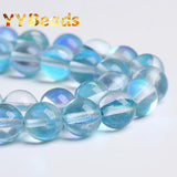 Austria Crystal Moonstone Beads for Jewelry Making DIY Bracelet 6-12mm