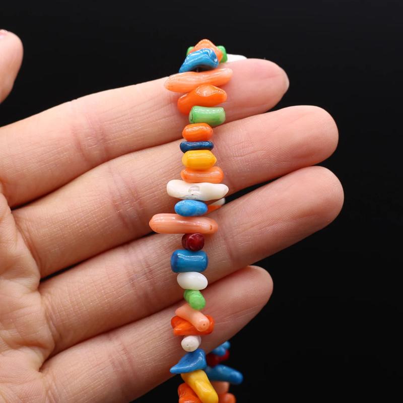 Natural Coral Loose Stone Beads for DIY Jewelry Making