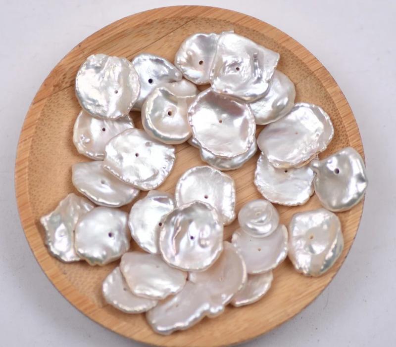 Natural Freshwater Keshi Pearl Earrings, DIY Accessories