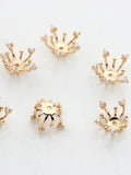 Copper Plated Flowers Beads Caps Findings Bulk End Spacer Charms Bead Cap