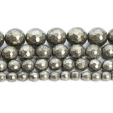 Iron Pyrite Loose Spacer Beads For Jewelry Making