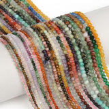 2/3mm Rhodochrosite Faceted Stone Beads 15inch