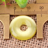 20mm Ring Donut Round Cat Eye Stone Spacer Beads DIY Necklace Bracelet Charms