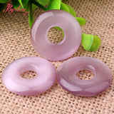 20mm Ring Donut Round Cat Eye Stone Spacer Beads DIY Necklace Bracelet Charms