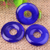 20mm Ring Donut Round Cat Eye Stone Spacer Beads DIY Necklace Bracelet Charms