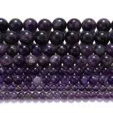 Amethyst Stone Beads Round Spacer Beads for Jewelry Making DIY Charms