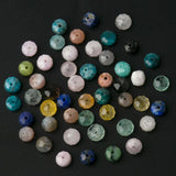Natural Stone Beads Rondelle Lapis Lazuli Crystal Quartz Jade Spacer DIY Jewelry