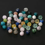 Natural Stone Beads Rondelle Lapis Lazuli Crystal Quartz Jade Spacer DIY Jewelry
