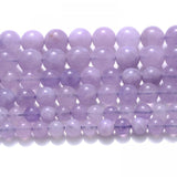Light Purple Amethysts Round Stone Beads for Jewelry Making DIY Bracelet