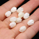 5pc 8x10mm Flower Natural Shell Beads for Jewelry Making DIY Bracelet