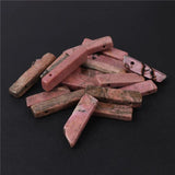 Rhodonite Stone Beads Irregular Rectangle Slab Gems For Necklace Making