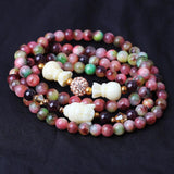 Fuchsia Stone Loose Beads Round Stone Beads Persian Jade Straight Hole Beads