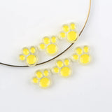 10pcs Animal Paw Shape Acrylic Beads for Jewelry Making DIY Accessories