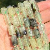 Green Prehnite Faceted Loose Gem Beads for DIY Jewelry Making