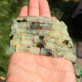 Green Prehnite Faceted Loose Gem Beads for DIY Jewelry Making