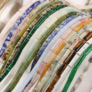 Natural Stone Agates Quartz Jaspers Spacer Beads 15''
