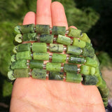 Faceted Green Canadian Jade Loose Beads for DIY Jewelry Making
