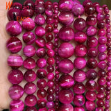 Rose Red Tiger Eye Stone Round Beads 4/6/8/10/12mm For Jewelry Making