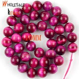 Rose Red Tiger Eye Stone Round Beads 4/6/8/10/12mm For Jewelry Making