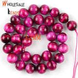 Rose Red Tiger Eye Stone Round Beads 4/6/8/10/12mm For Jewelry Making