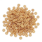 300pcs Daisy Flower Spacer Beads 5x1.5mm Alloy Metal Charm Bead Findings