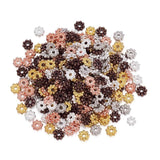 300pcs Daisy Flower Spacer Beads 5x1.5mm Alloy Metal Charm Bead Findings