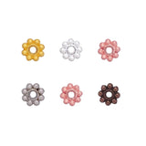 300pcs Daisy Flower Spacer Beads 5x1.5mm Alloy Metal Charm Bead Findings