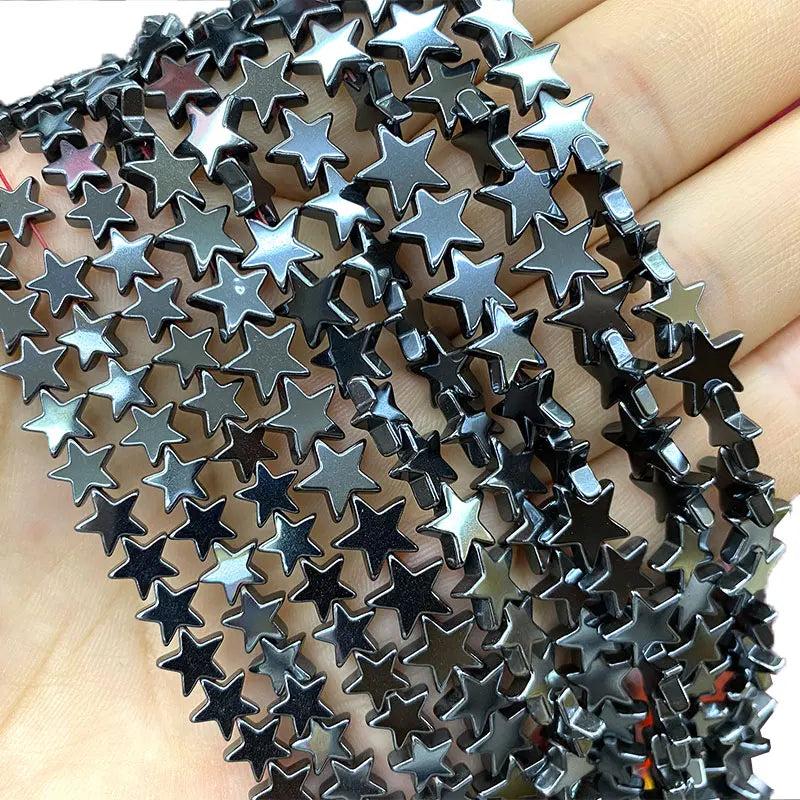 Hematite Star Shape Spacer Beads 6/8/10MM