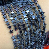 Hematite Star Shape Spacer Beads 6/8/10MM
