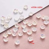 100pc/lot 7mm Resin Shell Plum Blossom Beads for Jewelry DIY