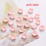 100pc/lot 7mm Resin Shell Plum Blossom Beads for Jewelry DIY