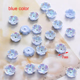 100pc/lot 7mm Resin Shell Plum Blossom Beads for Jewelry DIY