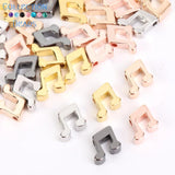 30pcs 9x8mm Copper Musical Note Spacer Beads DIY Jewelry Making Findings Charms
