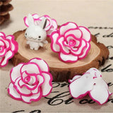 8pc 35mm Polymer Clay Rose Beads Necklace Woman Jewelry Making