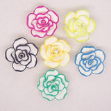 8pc 35mm Polymer Clay Rose Beads Necklace Woman Jewelry Making