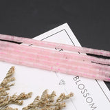 Natural Pink Crystal Quartz Cube Beads for Jewelry Making