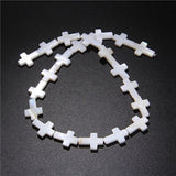 Cross Shape Shell Beads 13x19mm