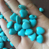 12mm Heart Shape Turquoise Beads for Jewelry Making