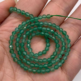 Green Agates Stone Beads for Jewelry Making DIY 3mm