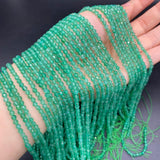 Green Agates Stone Beads for Jewelry Making DIY 3mm
