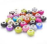 20pcs Mixed Colors Large Hole Resin Beads for DIY Jewelry Accessories