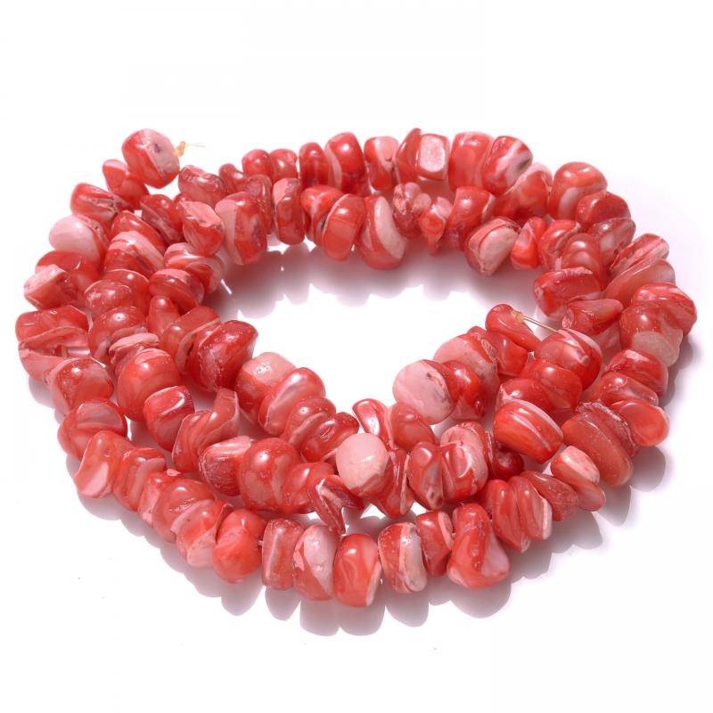 105Pcs/Strip Shell Beads Round Gravel Spacer Beads For Jewelry Making